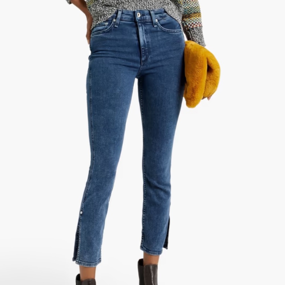 Rag & Bone‎ Nina High-Rise Cropped Skinny Jeans - size 23